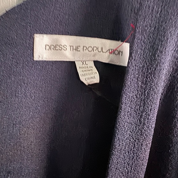 BNWT Dress The Population Dark Navy Dress XL - Picture 5 of 9